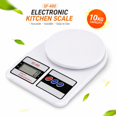 Digital Kitchen Scale 500g to 10Kg – High-Precision Electronic Food Weighing Machine with LCD Display & Tare Function for Home, Office & Shop